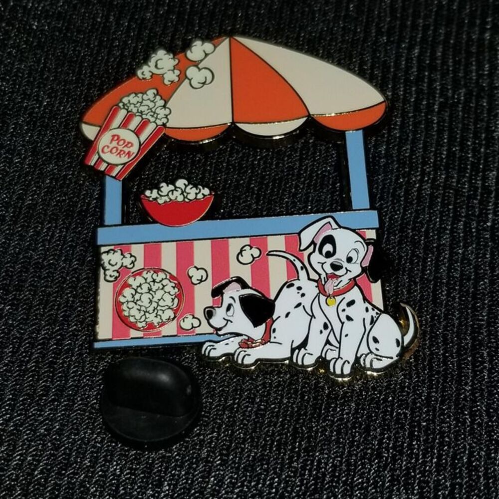 Disney 101 Dalmatians Pin Cats & Dogs Food Booth Stand Popcorn Mystery Lucky Pup